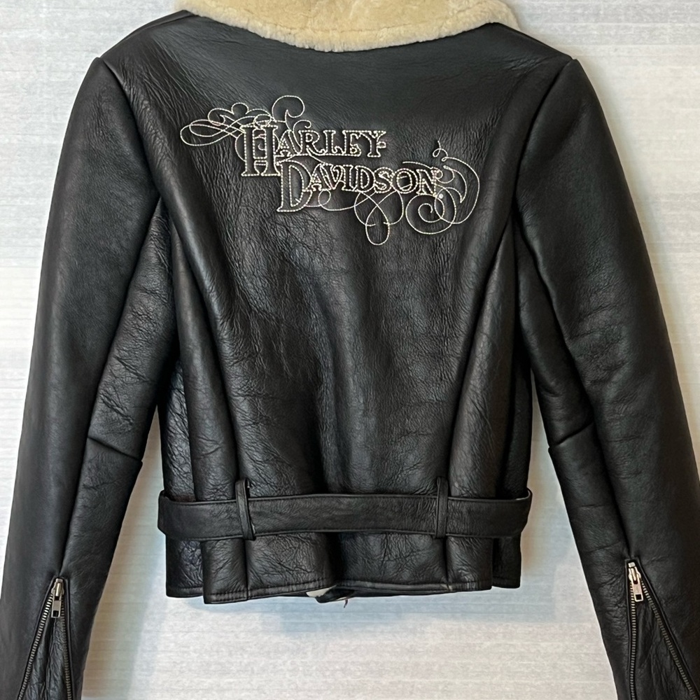 Ladies Harley leather jacket.